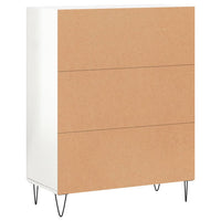 Credenza 69,5x34x90 cm in Legno Multistrato Bianco Lucido 827718