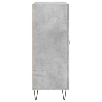 Credenza Grigio Cemento 69,5x34x90 cm in Legno Multistrato 827720