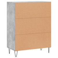 Credenza Grigio Cemento 69,5x34x90 cm in Legno Multistrato 827720