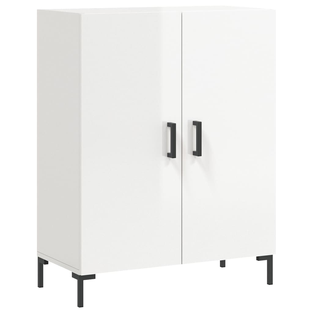 Credenza 69,5x34x90 cm in Legno Multistrato Bianco Lucido 827726