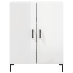 Credenza 69,5x34x90 cm in Legno Multistrato Bianco Lucido 827726