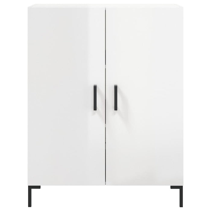 Credenza 69,5x34x90 cm in Legno Multistrato Bianco Lucido 827726