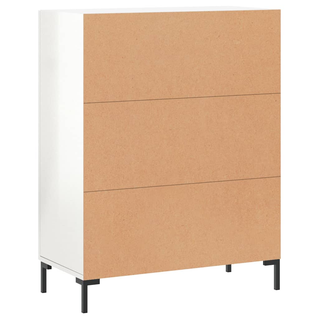 Credenza 69,5x34x90 cm in Legno Multistrato Bianco Lucido 827726