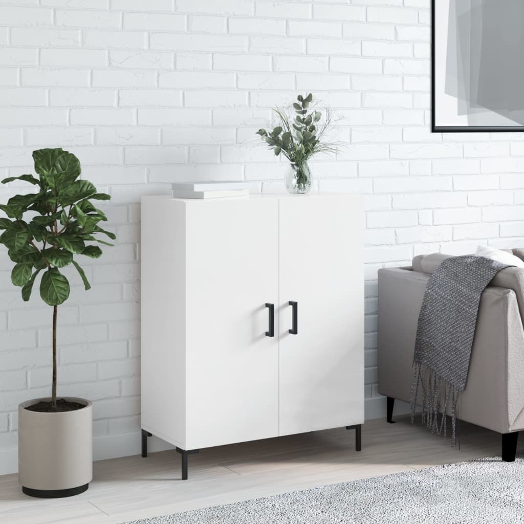 Credenza 69,5x34x90 cm in Legno Multistrato Bianco Lucido 827726