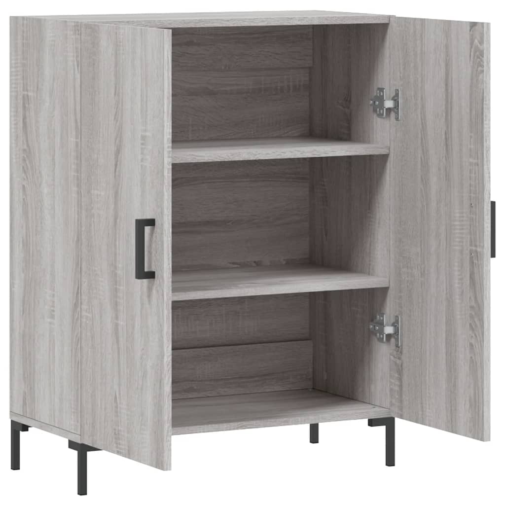 Credenza Grigio Sonoma 69,5x34x90 cm in Legno Multistrato 827730