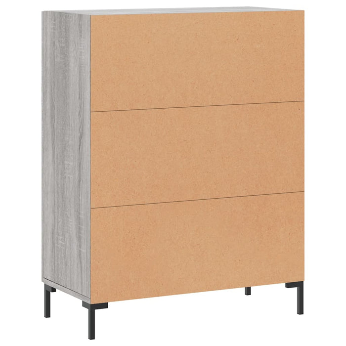 Credenza Grigio Sonoma 69,5x34x90 cm in Legno Multistrato 827730