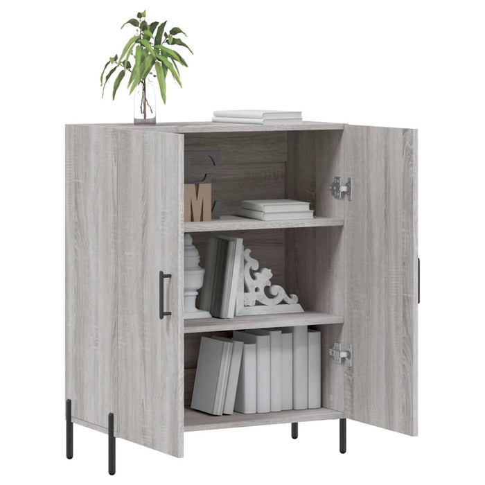 Credenza Grigio Sonoma 69,5x34x90 cm in Legno Multistrato 827738