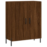 Credenza Rovere Marrone 69,5x34x90 cm in Legno Multistrato 827739