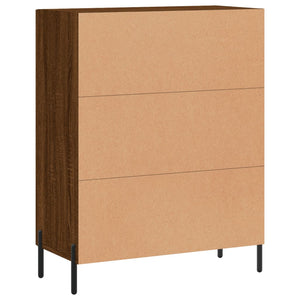 Credenza Rovere Marrone 69,5x34x90 cm in Legno Multistrato 827739