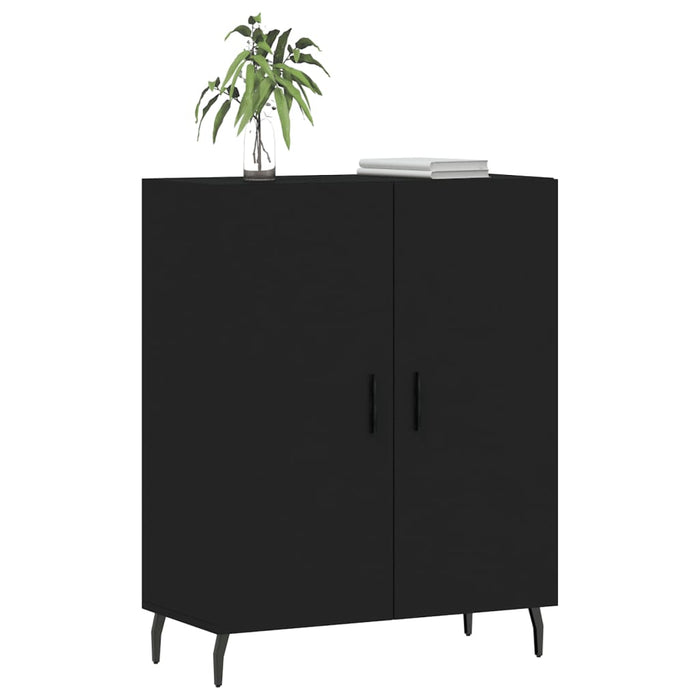 Credenza Nera 69,5x34x90 cm in Legno Multistratocod mxl 127096