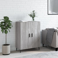 Credenza Grigio Sonoma 69,5x34x90 cm in Legno Multistrato 827746