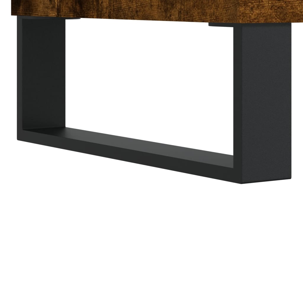 Credenza Rovere Fumo 69,5x34x90 cm in Legno Multistrato 827753