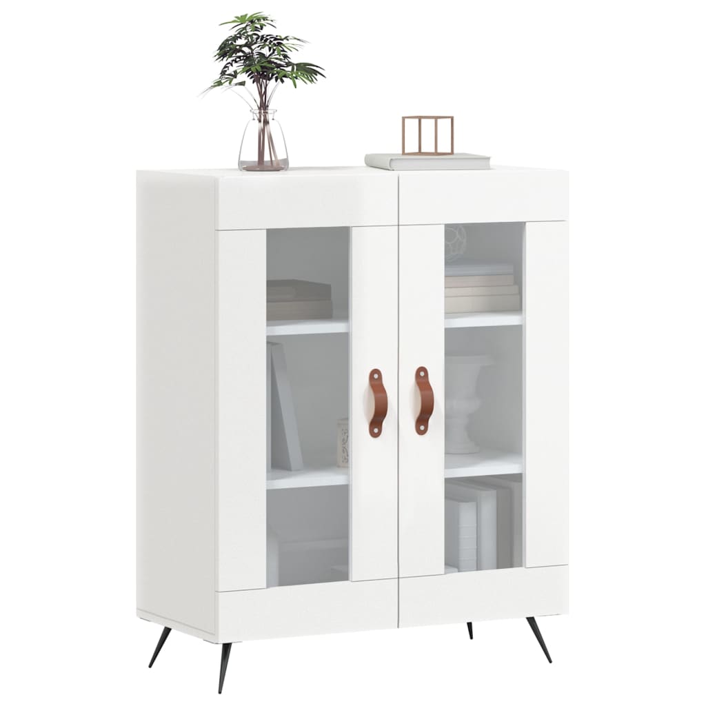 Credenza 69,5x34x90 cm in Legno Multistrato Bianco Lucido 827758