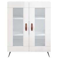 Credenza 69,5x34x90 cm in Legno Multistrato Bianco Lucido 827758