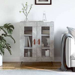 Credenza Grigio Cemento 69,5x34x90 cm in Legno Multistratocod mxl 128235