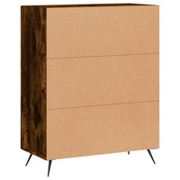 Credenza Rovere Fumo 69,5x34x90 cm in Legno Multistrato 827761