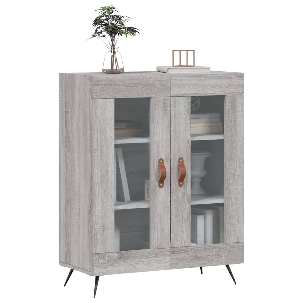 Credenza Grigio Sonoma 69,5x34x90 cm in Legno Multistratocod mxl 129269