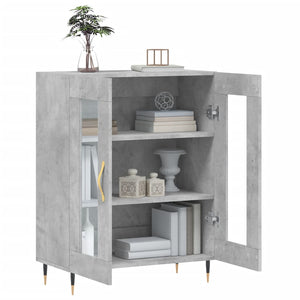 Credenza Grigio Cemento 69,5x34x90 cm in Legno Multistrato 827768