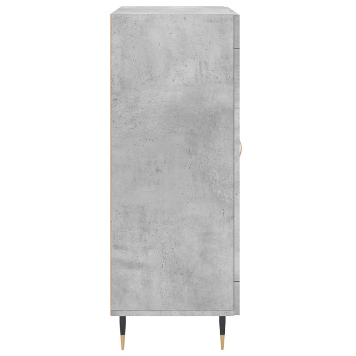 Credenza Grigio Cemento 69,5x34x90 cm in Legno Multistrato 827768