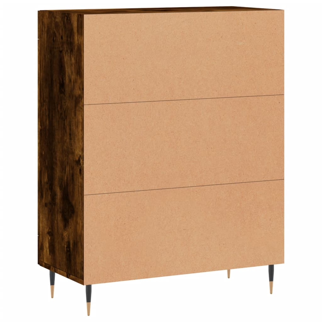 Credenza Rovere Fumo 69,5x34x90 cm in Legno Multistrato 827769