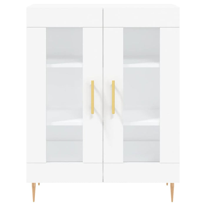 Credenza Bianca 69,5x34x90 cm in Legno Multistrato 827772