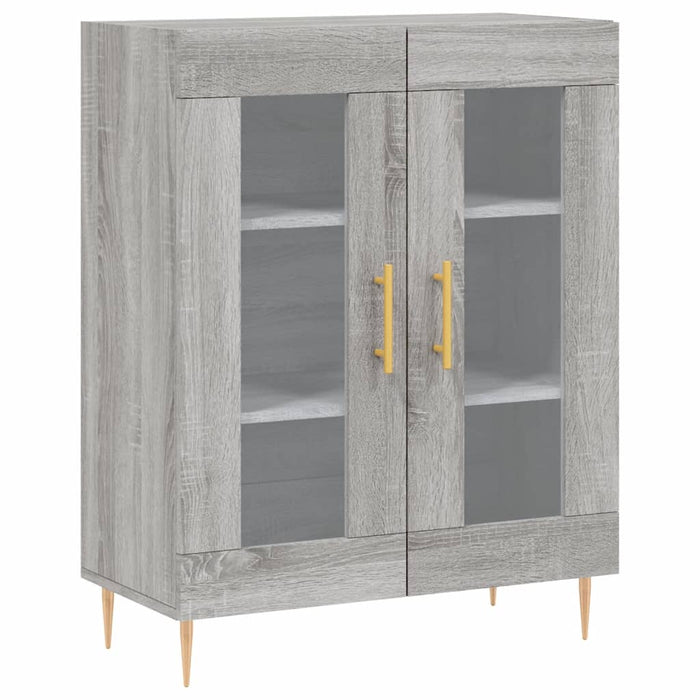 Credenza Grigio Sonoma 69,5x34x90 cm in Legno Multistrato 827778