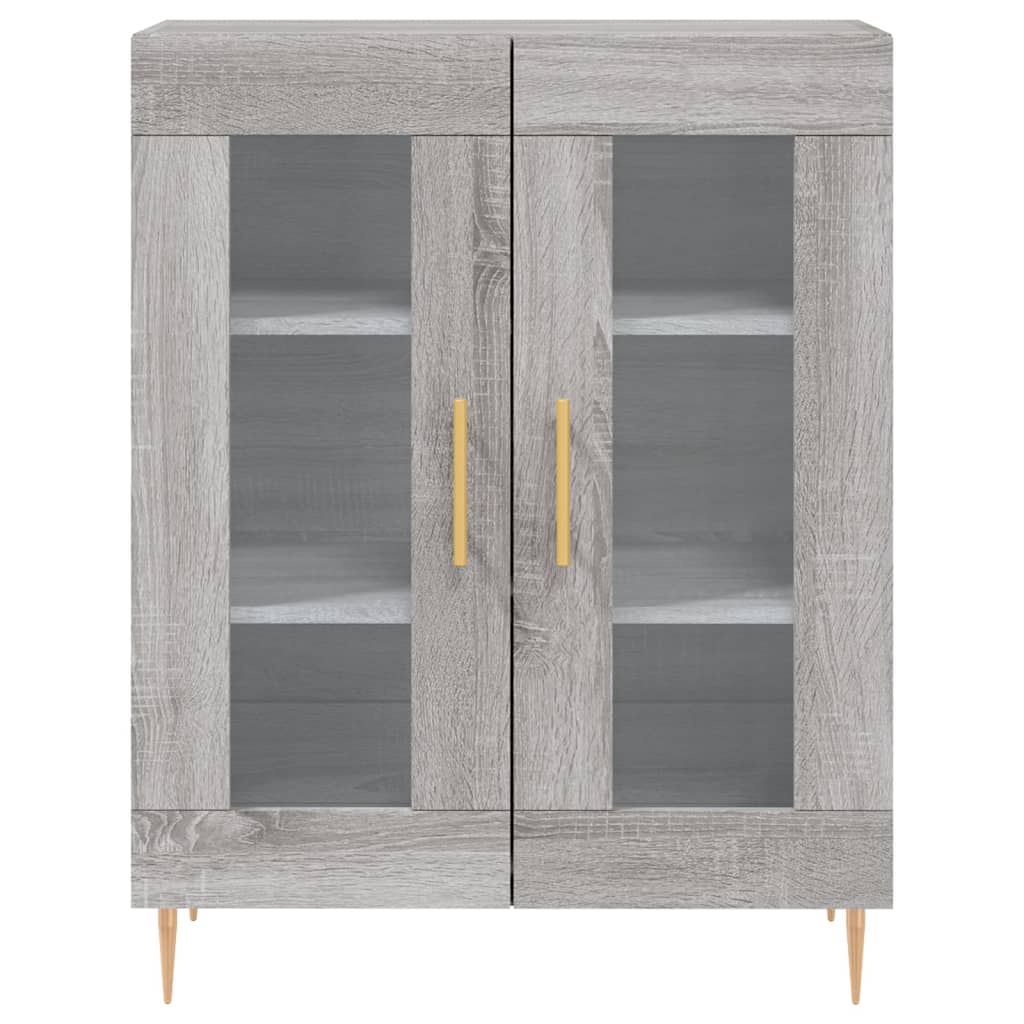 Credenza Grigio Sonoma 69,5x34x90 cm in Legno Multistrato 827778