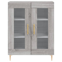 Credenza Grigio Sonoma 69,5x34x90 cm in Legno Multistrato 827778