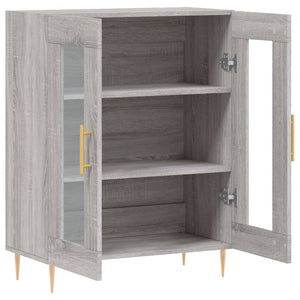 Credenza Grigio Sonoma 69,5x34x90 cm in Legno Multistrato 827778