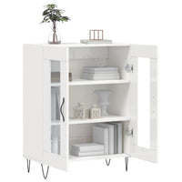 Credenza 69,5x34x90 cm in Legno Multistrato Bianco Lucido 827782