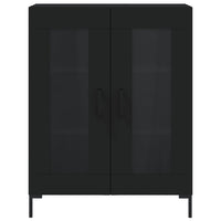 Credenza Nera 69,5x34x90 cm in Legno Multistrato 827789