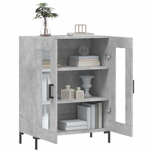 Credenza Grigio Cemento 69,5x34x90 cm in Legno Multistrato 827792