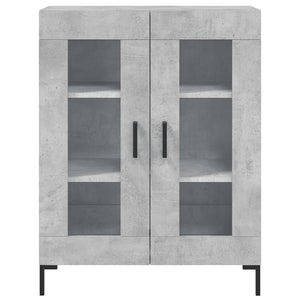 Credenza Grigio Cemento 69,5x34x90 cm in Legno Multistrato 827792