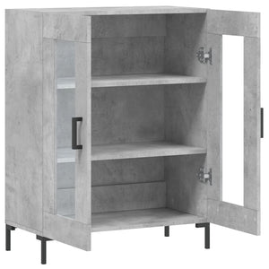 Credenza Grigio Cemento 69,5x34x90 cm in Legno Multistrato 827792