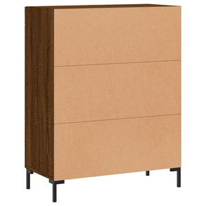 Credenza Rovere Marrone 69,5x34x90 cm in Legno Multistrato 827795