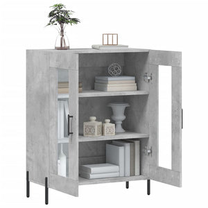 Credenza Grigio Cemento 69,5x34x90 cm in Legno Multistrato 827800