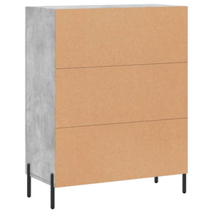 Credenza Grigio Cemento 69,5x34x90 cm in Legno Multistrato 827800