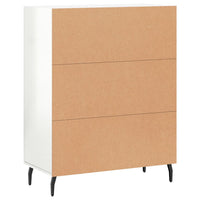 Credenza 69,5x34x90 cm in Legno Multistrato Bianco Lucido 827806