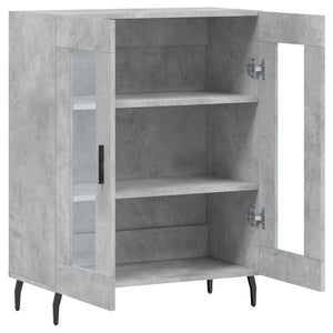 Credenza Grigio Cemento 69,5x34x90 cm in Legno Multistrato 827808