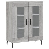 Credenza Grigio Sonoma 69,5x34x90 cm in Legno Multistrato 827810