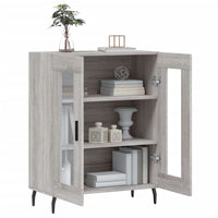 Credenza Grigio Sonoma 69,5x34x90 cm in Legno Multistrato 827810