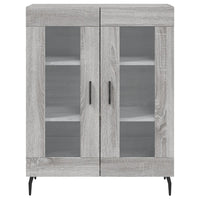 Credenza Grigio Sonoma 69,5x34x90 cm in Legno Multistrato 827810