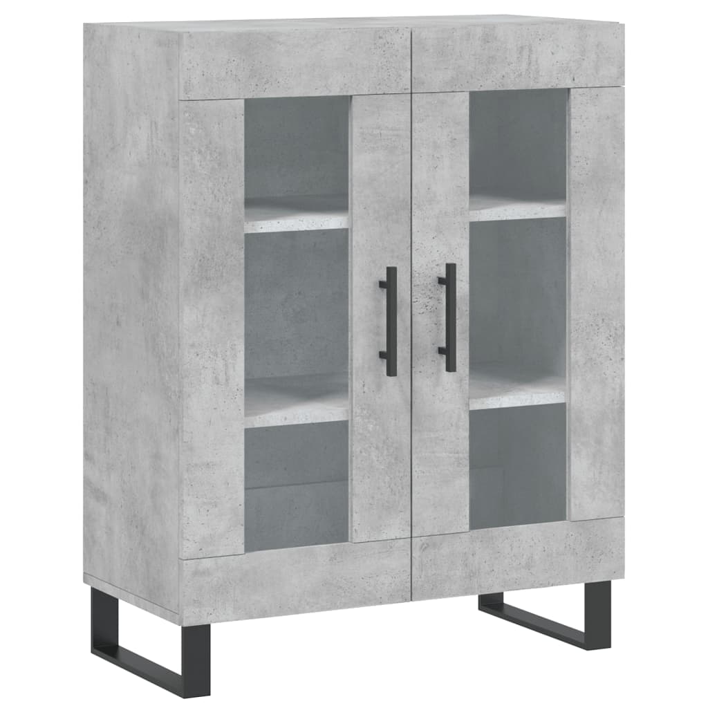 Credenza Grigio Cemento 69,5x34x90 cm in Legno Multistratocod mxl 103873