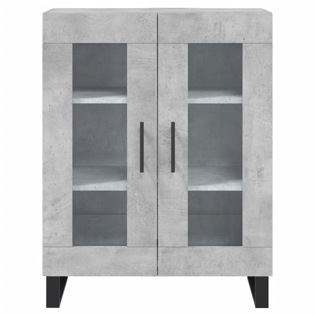 Credenza Grigio Cemento 69,5x34x90 cm in Legno Multistrato 827816