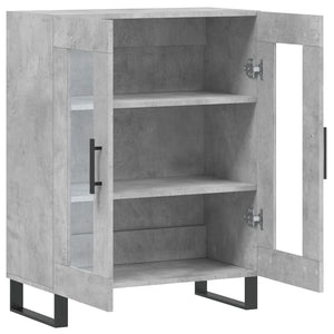 Credenza Grigio Cemento 69,5x34x90 cm in Legno Multistrato 827816