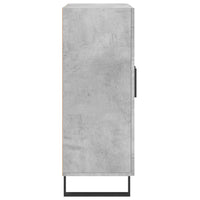 Credenza Grigio Cemento 69,5x34x90 cm in Legno Multistrato 827816