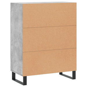 Credenza Grigio Cemento 69,5x34x90 cm in Legno Multistrato 827816