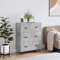 Credenza Grigio Cemento 69,5x34x90 cm in Legno Multistratocod mxl 128397