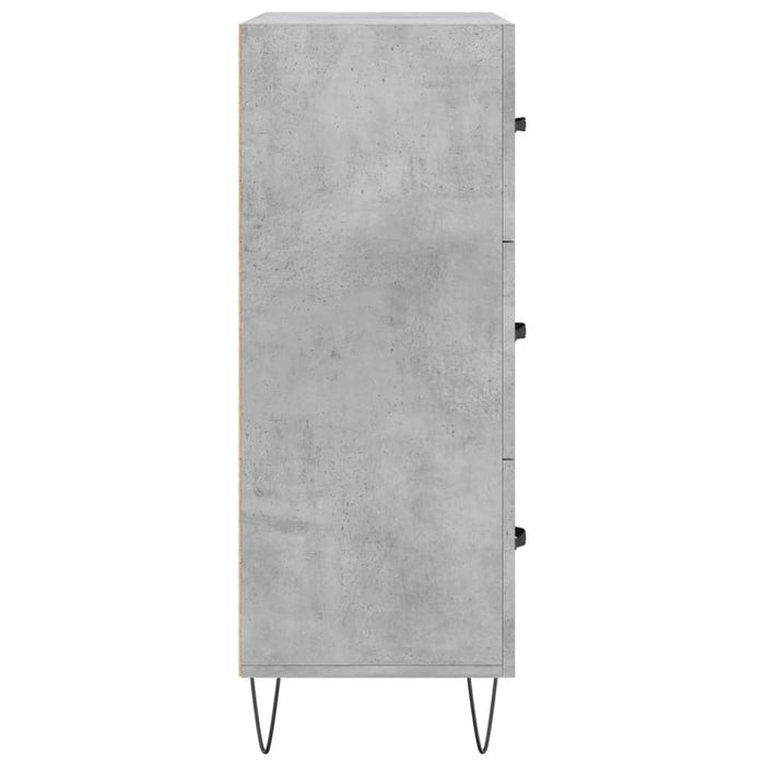 Credenza Grigio Cemento 69,5x34x90 cm in Legno Multistrato 827848