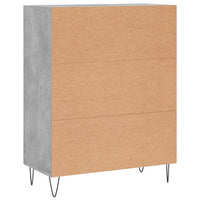 Credenza Grigio Cemento 69,5x34x90 cm in Legno Multistrato 827848